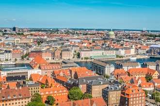 Udsigt Over København Med Marmorkirken